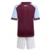 Maglie da calcio Aston Villa Prima Maglia Bambino 2025-26 Manica Corta + Pantaloni corti)